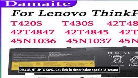 New T430S 44wh 11.1V Laptop Battery For Lenovo ThinkPad T420S T420si T430si 45N1039 45N103