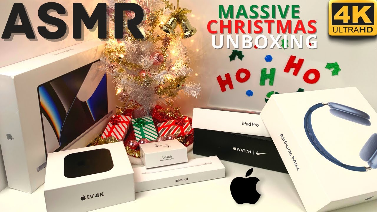 ASMR UNBOX - MASSIVE  APPLE CHRISTMAS UNBOXING 2021