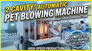 2 Cavity Fully Automatic PET Blowing Machine | Up to 3600 BPH | Plastic Bottle making Machine