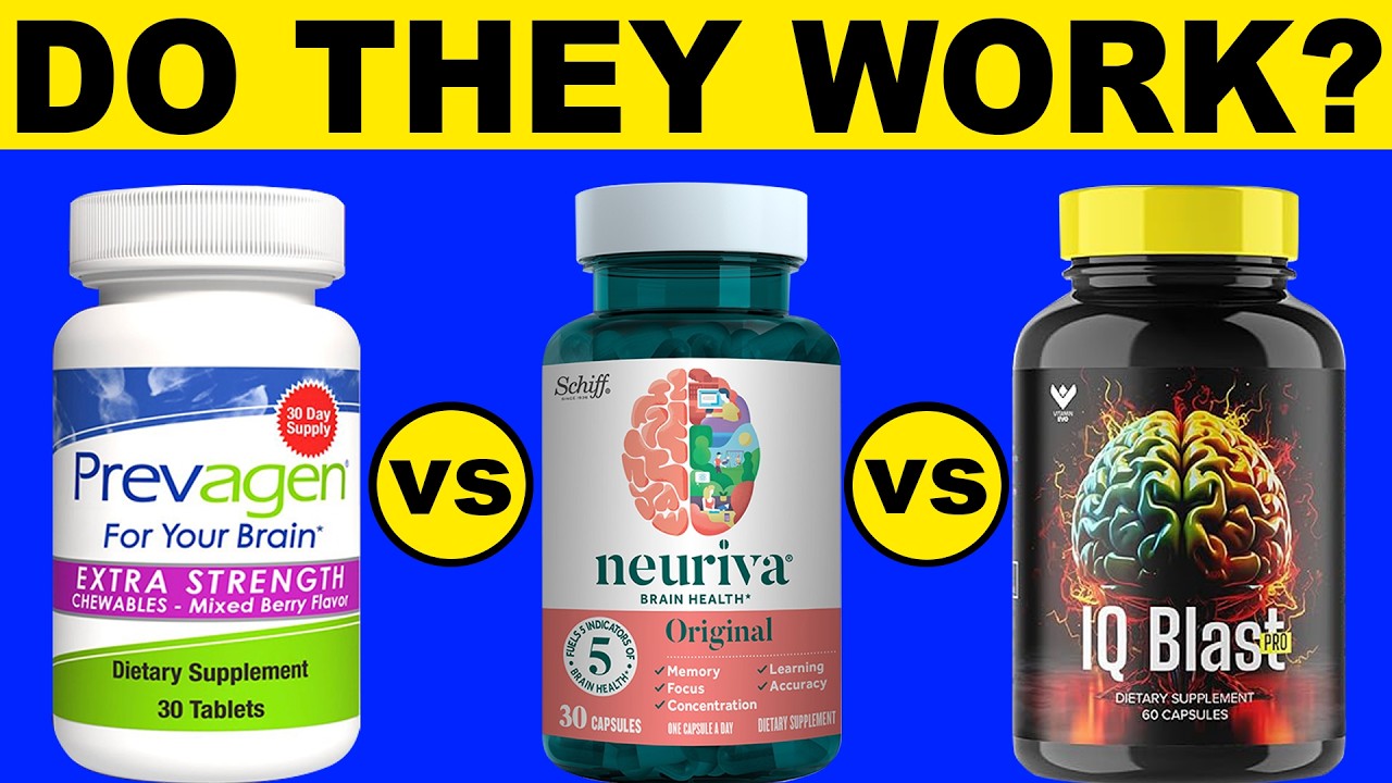 Prevagen vs Neuriva vs IQ Blast Pro ⚠️REAL TEST⚠️REAL Prevagen vs Neuriva Reviews