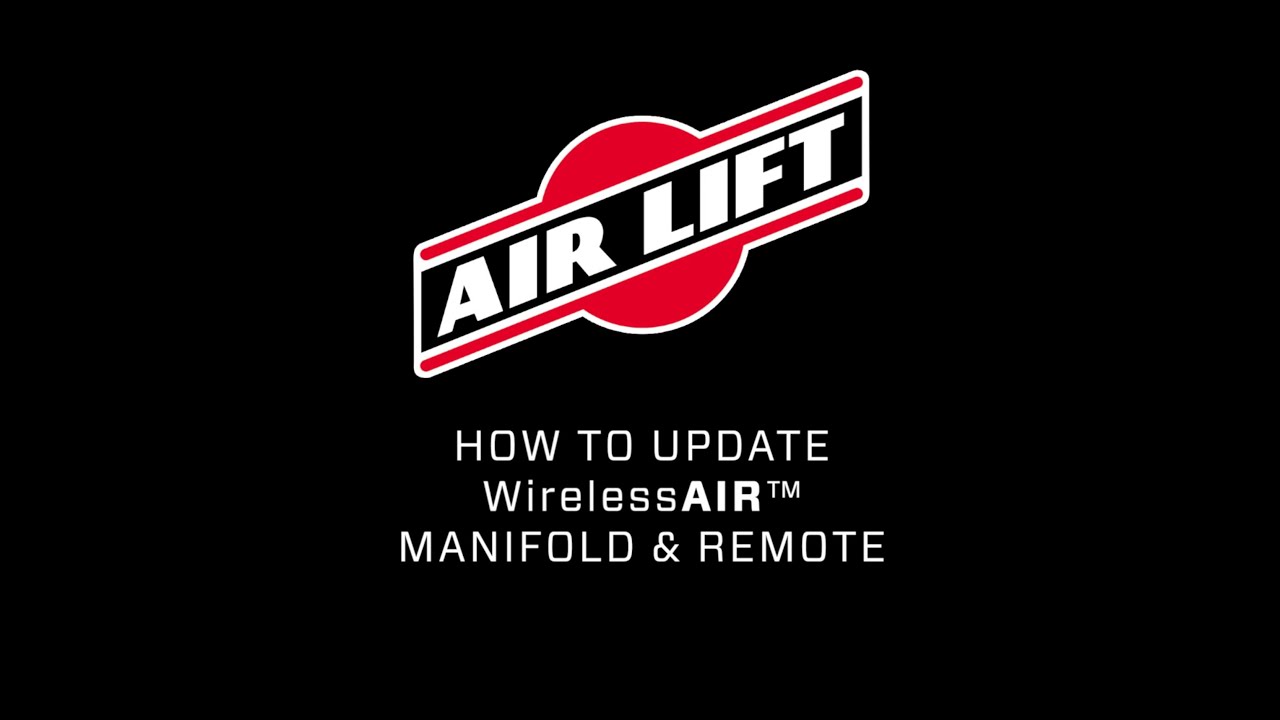 How to Update Firmware for WirelessAIR Air Lift Company YouTube