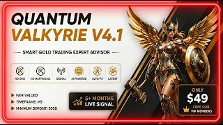 Quantum Valkyrie V4.1 MT5 EA | No Grid No Martingale Gold Strategy | Best EA In 2026