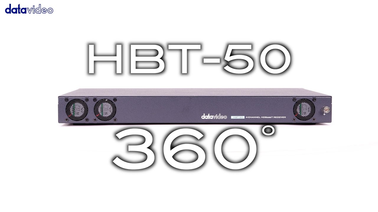 【360 Product Video】Datavideo HBT-50 4 channel HDBaseT Receiver｜Datavideo