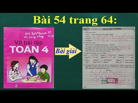 Video Hướng Dẫn Giải Vở Bài Tập Toán Lớp 4 Tập 1 Tiểu Học -... - youtube