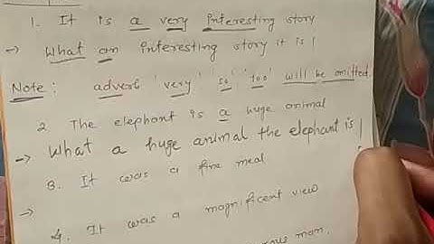 English grammar ##Transformation of Sentence ##