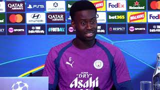 Thumbnail for "WE HAVE A LOT OF TRUST IN THE CLUB!" ๐ | Marc Guehi UCL Press Conference | Man City vs AEK Athens