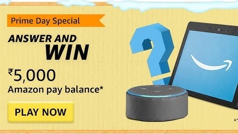 Amazon Prime Day Special Quiz Answer Today I Amazon Quiz Today I 3 July 2023