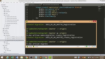 4) Inserting Data in Database using Laravel