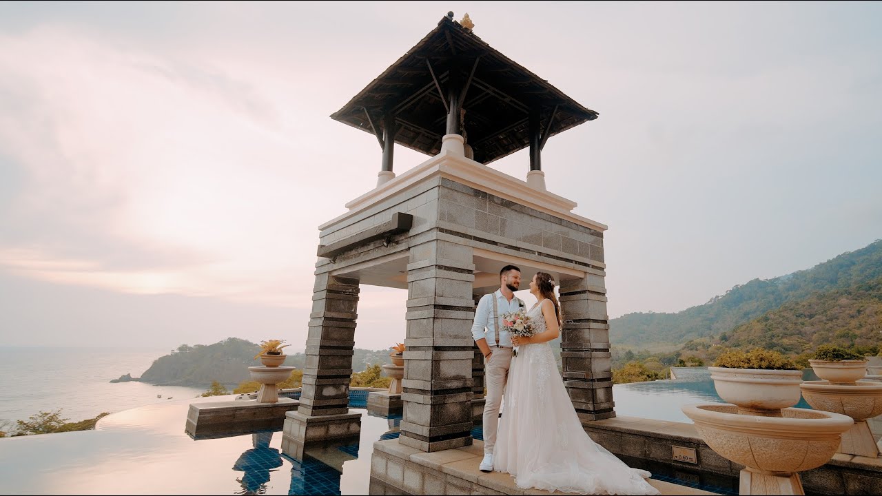 Wedding video at Pimalai Koh Lanta. Cinematic wedding by Wedding video Thailand. 