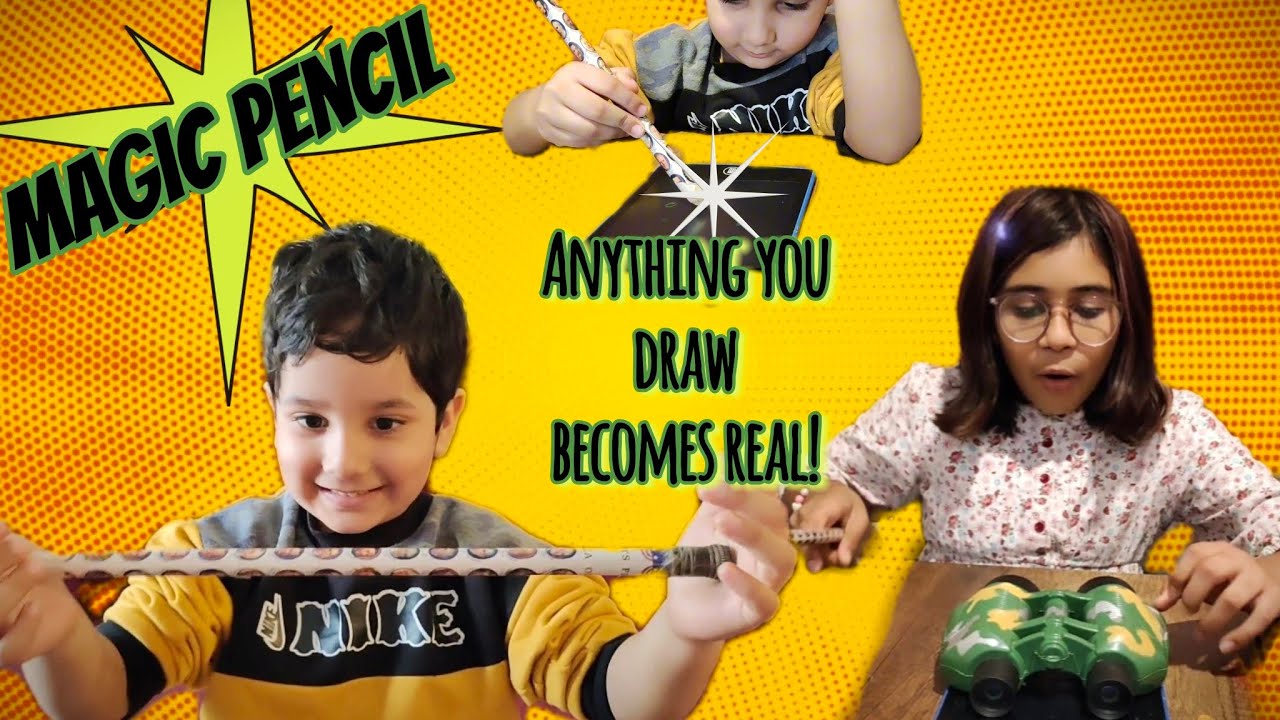 Magic Pencil Draw She found out my secret magic pencil ️ 😱 || Draw anything & it becomes ...