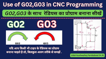 cnc radius programming I cnc radius program example I G02 G03  example I how to learn cnc machine