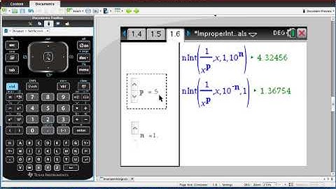 Improper Integrals on the TI-Nspire CX CAS Graphing Calculator