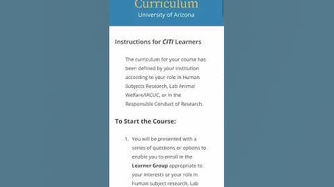 Citi Training Tutorial Video