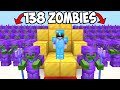 Using 138 Netherite Zombies To Kill A Stacked Player...