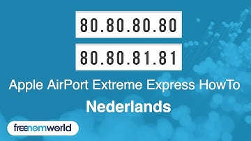 Freenom World Apple AirPort Extreme Express HowTo (Nederlands)
