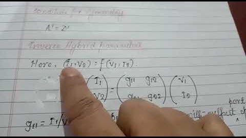 CONDITION FOR REPROCITY||SYMMETRY|| INVERSE TRANSMISSION PARAMETERS|ELECTRIC CIRCUIT THEORY|