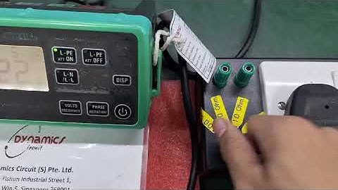 Kyoritsu 4140 PFC Loop Tester Repair & Calibration by Dynamics Circuit (S) Pte. Ltd.