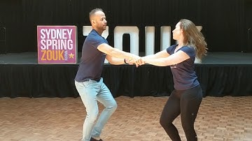 Sarah & Bruno in workshop demo at SSZF2018 ~ Zouk Soul