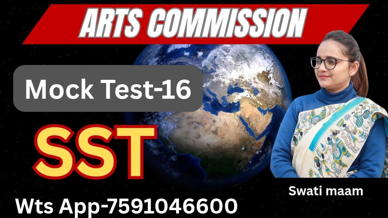 TGT Arts SST Free Mock Test–16 Live Today | Swati Ma’am