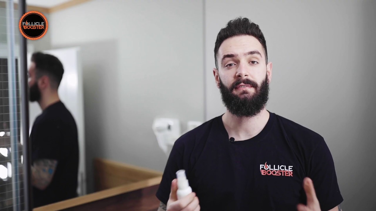 how to apply rogaine foam beard