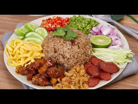 ข้าวคลุกกะปิ เมนูอาหารจานเดียวรสเด็ด พร้อมวิธีทำหมูหวาน! | Wongnai Cooking