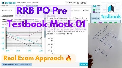 RRB PO Pre 2025 Mock✍️ Testbook 01📚 Share your score🔥 Like and Subscribe🥺 #ibps #rrb #rrbpo #mock