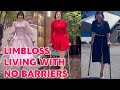 Amputee lady crutches user | living independently with no barriers
