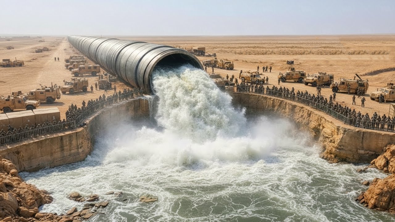 How the U.S. Pumps Billion Tons of Seawater From Mexico Through Giant Pipelines Into Dry Arizona