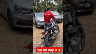 Super loudest exhaust sound red rooster exhaust continental gt650 #publicreaction#reaction #viral#gt