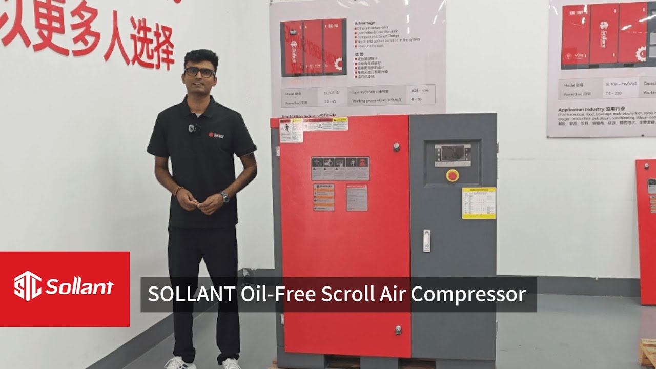 Oil-Free Scroll Air Compressor — Clean, Quiet, Reliable Air for Everyday Industrial Use!