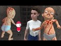 Scary Baby And Dark Yellow House Game 3D Full Gameplay | Khaleel and Motu