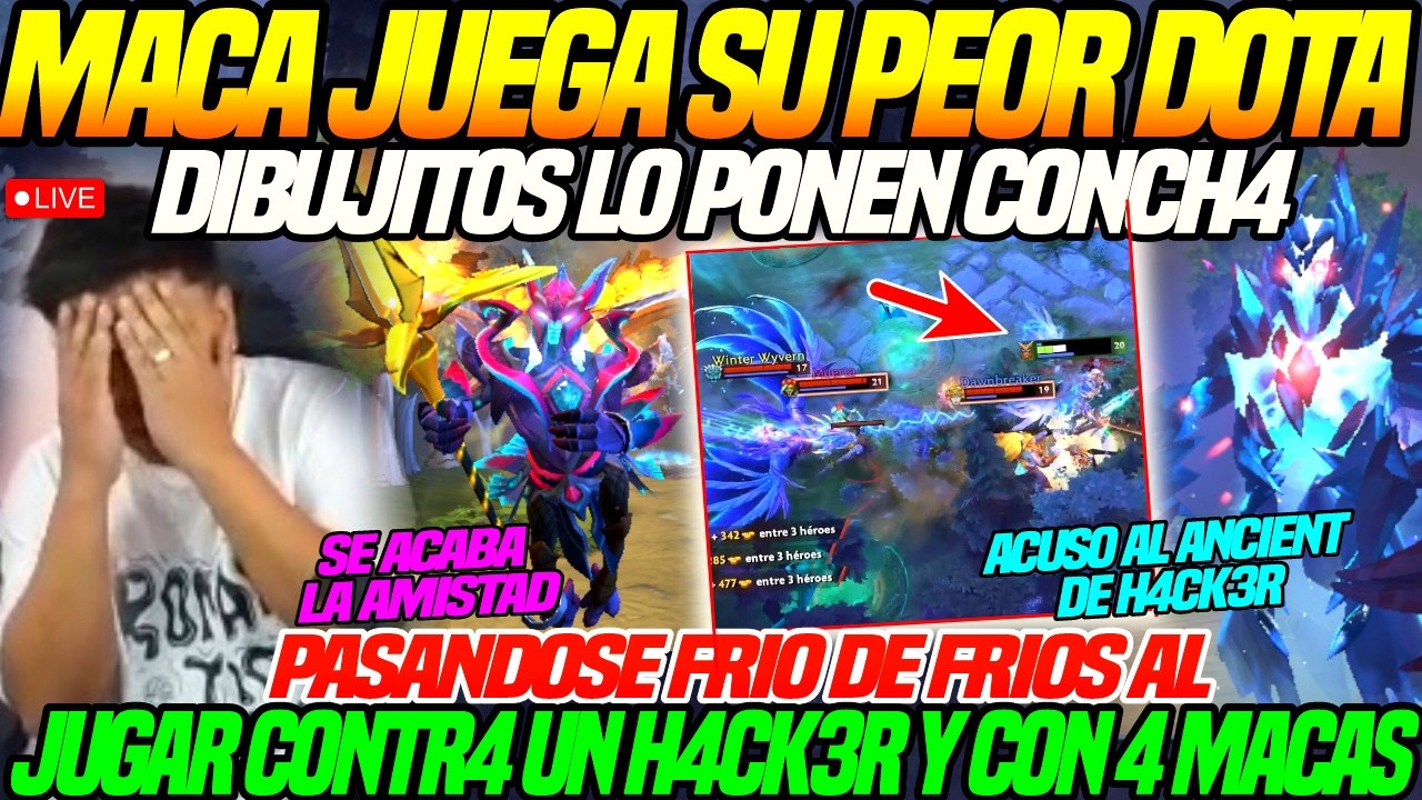 🥶Dibujitos Ponen CONCH4 a MACARIUS tras ser DESB4NE4D0S🥶c ESTREZ4 al JUGAR CONTR4 un H4CK3R y 4 MACA