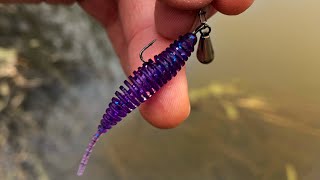 TANTA LANDED! Ultralight fishing on a small river! Catching passive perch on a microjig!