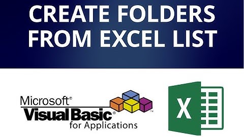 Tworzenie folderów o nazwach z listy używając Excela (VBA skrypt)