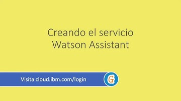 Crea el servicio de IBM Watson Assistant