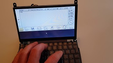 Psion EPOC emulation in browser running on a Raspberry Pi 3a+ and an original Series 5mx keyboard