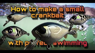 How to make a small crankbait with perfect swimming