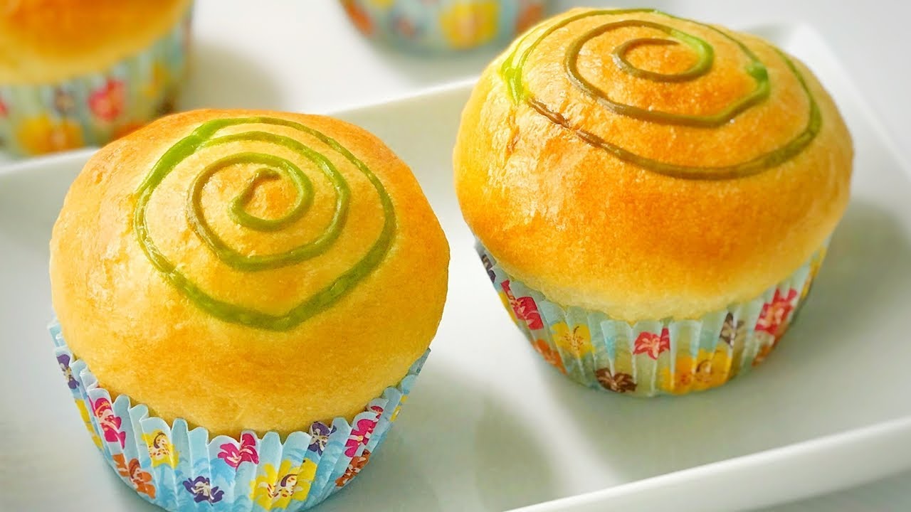 ขนมปังไส้สังขยา ใบเตย  สูตรขนมปังไร้สารเสริม สอนทำขนมปังพร้อม วิธีทำไส้สังขยาใบเตย