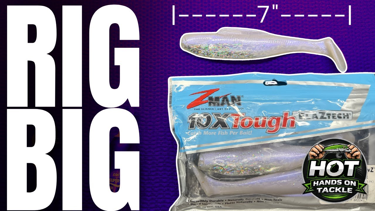 🔥 Rigging Big Paddle Tails | Z-Man 7” DieZel Minnow (Hands ON Tackle)