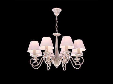 Citilux Ланселот CL428181 восьмирожковая люстра с абажурами