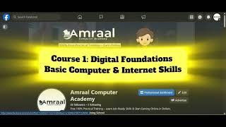 Course 1: Digital Foundations - Basic Computer & Internet Skills (Day 1)
