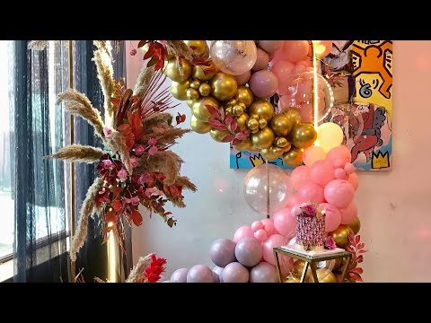 How to make Balloon decor - ბუშტების დეკორაცია