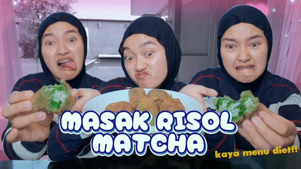 MASAK RISOL MATCHA - RASANYA KURANG MANIS KAYA MENU DIET!!!