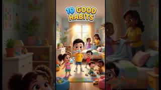 10 Good Habits  🌟 Daily Routine for Healthy, Happy Children | Learning Video for Children #shorts