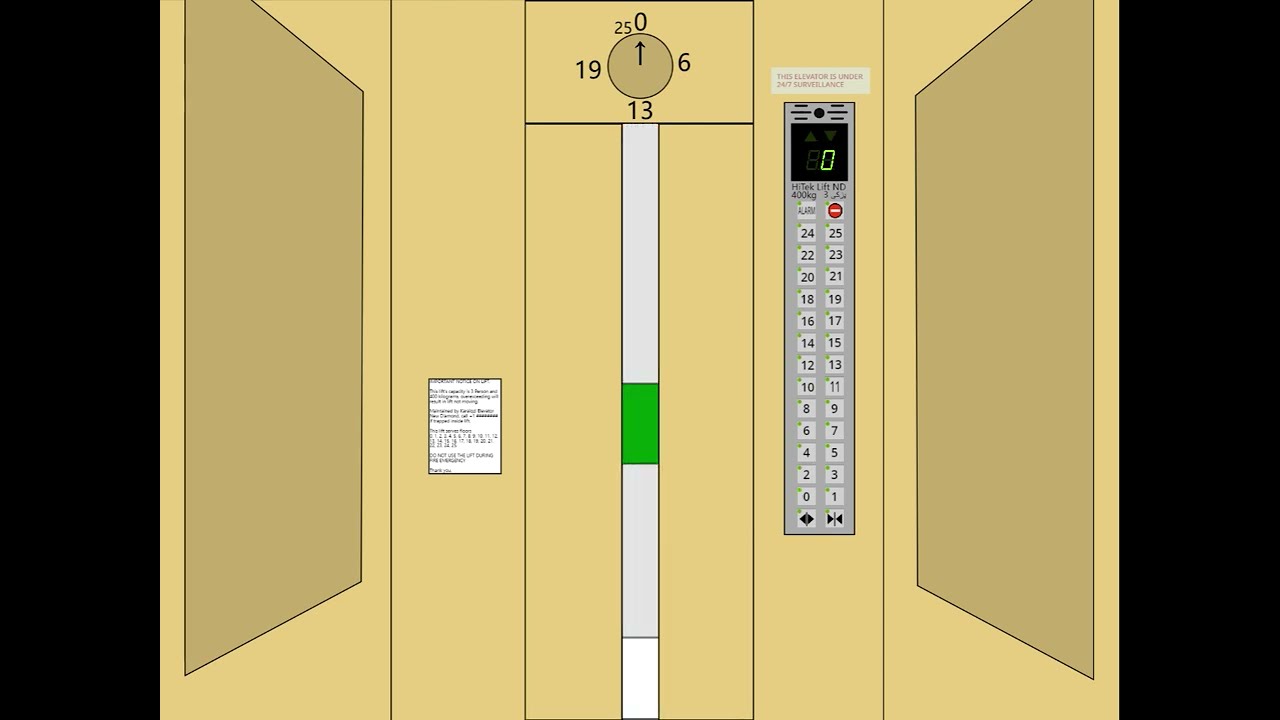 1970's Aylarya Lift (Md. HiTek Lifts) | Thidhazh Apartment Block, Asurjig, Central NDC (RSP TW #248)