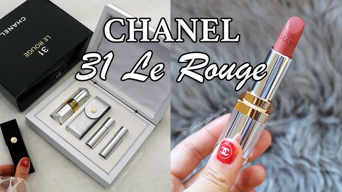 Chanel 31 Le Rouge: A refillable lipstick housed in a glass case