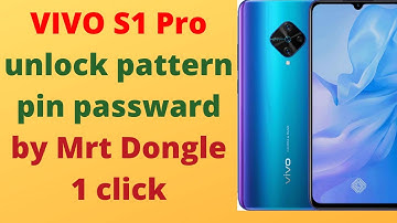 Vivo S1 pro unlock pattern pin passward with Mrt Dongle 1 click