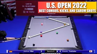 TOP 28 BEST COMBO, KICK &amp; CAROM SHOTS | U.S. OPEN 2022 (9-Ball Pool)