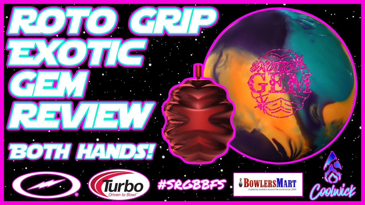 Roto Grip Exotic Gem Review - LEFTY VS RIGHTY! (2 Patterns
