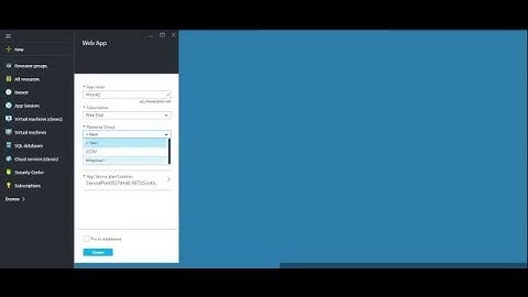 Creating Web App or Web service in Windows Azure